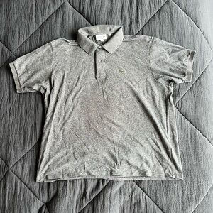 Men's Heathered Petit Piqué Cotton Polo